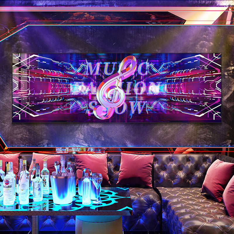 KTV box decoration painting hanging painting club room bar nightclub LED with light luminous lighting background wall mural