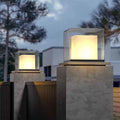 Outdoor villa pillar lights, solar powered post lights, waterproof courtyard fence lights, exterior doorway lights