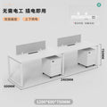 2 people side by side + movable cabinet [table + 2 cabinets] (delivery included)