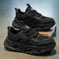 Popular men's shoes winter breathable mesh casual hidden heel dad shoes youth running shock-absorbing sports shoes