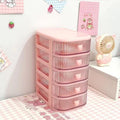 Desktop storage box - ins style drawer organizer for student dorms - multifunctional organizer for stationery, cosmetics, and hair accessories