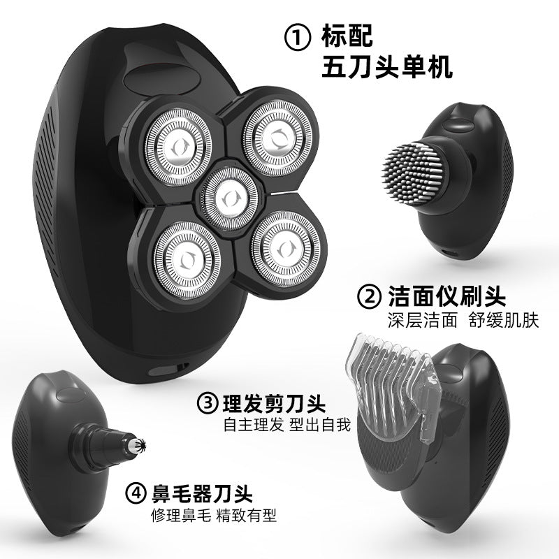 8w8608 shaver 5d razor men's waterproof beard trimmer lithium battery led display triple blade head