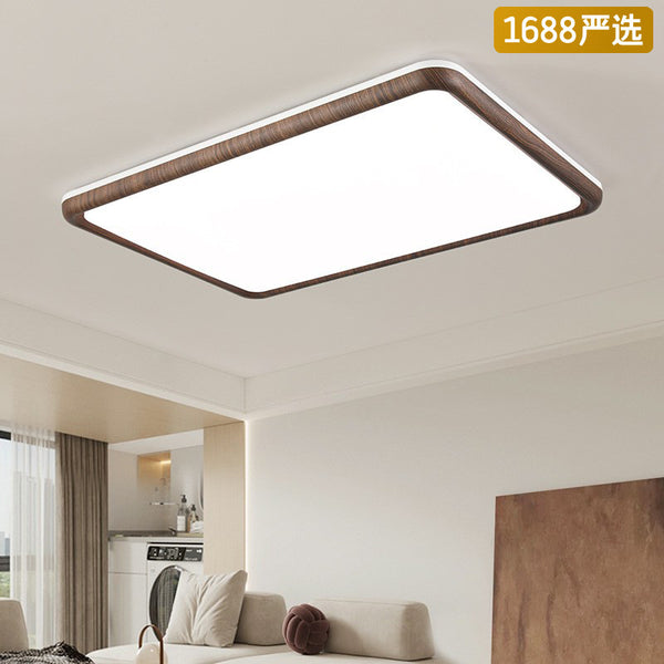 [Strict selection] Medieval retro walnut pattern three-headed dining room dining table light new Chinese zen tea room bar hanging