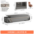 3.0m boss desk-double short cabinet+ 3.8m file cabinet+chair
