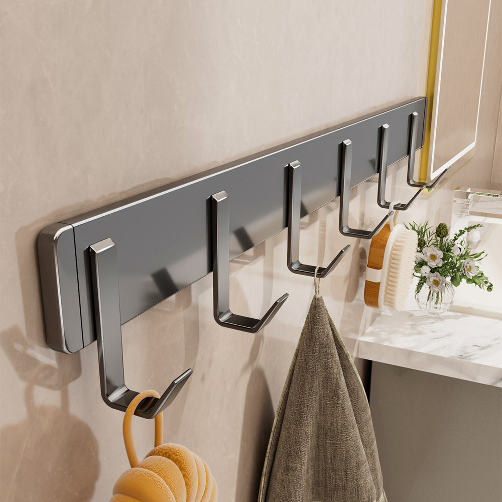 Over-the-door hook, bedroom door hanger, wall-mounted, no-drill, bathroom seamless storage organizer, clothes hanger - the ultimate space-saving solution