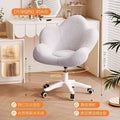 Cosmetic chair girls bedroom petal chair dressing table rotating chair for home cream style manicure chair lambswool chair