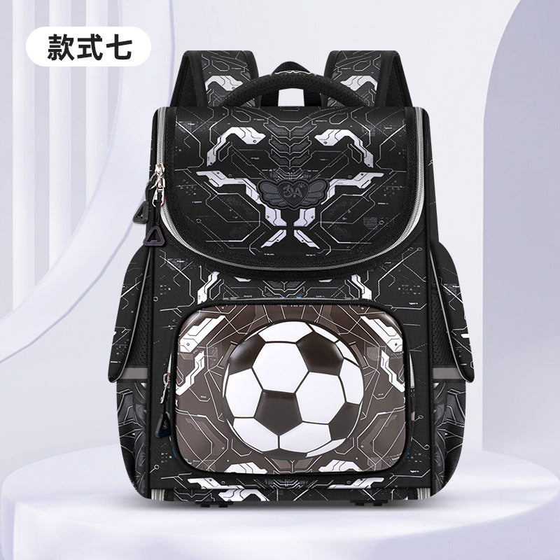 New elementary school backpacks: cute cartoon design for grades 1-6 - large capacity, lightweight, and spine-protecting