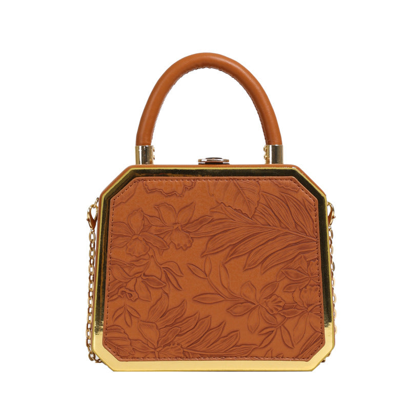 Niche style foreign style bag for women 2025new arrivalfashion texture satchel bag crossbody shoulder bag easiest for match box bag