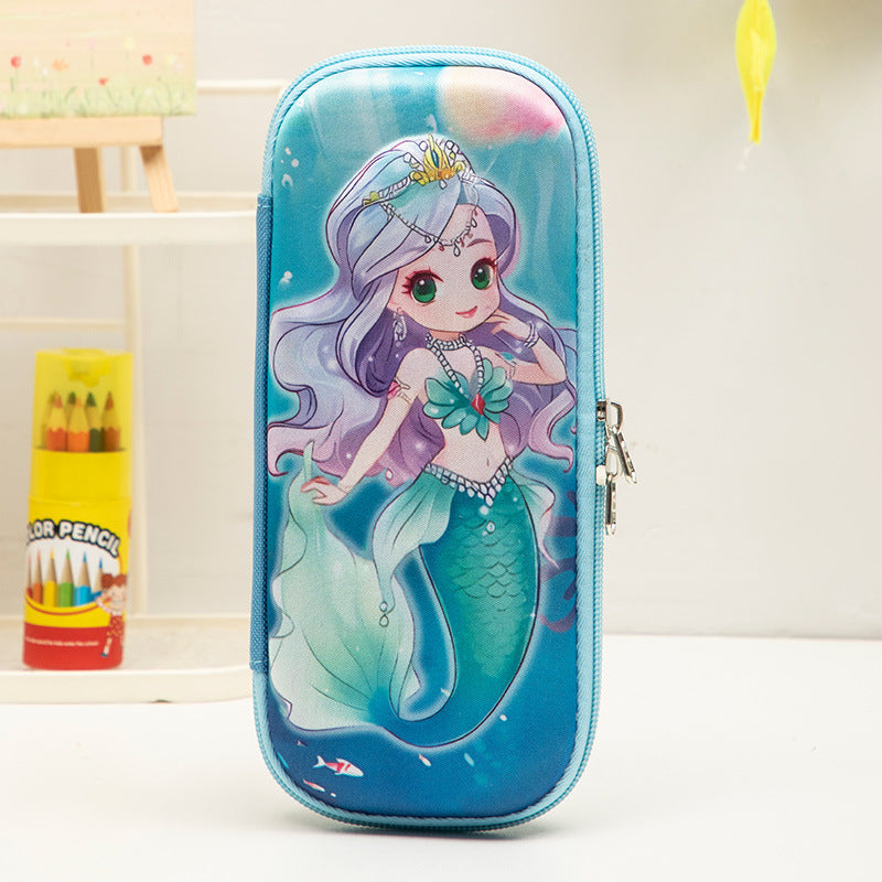 Wholesale 3deva stationery box cute cartoon pencil box student stationery large capacity pencil bag unicorn