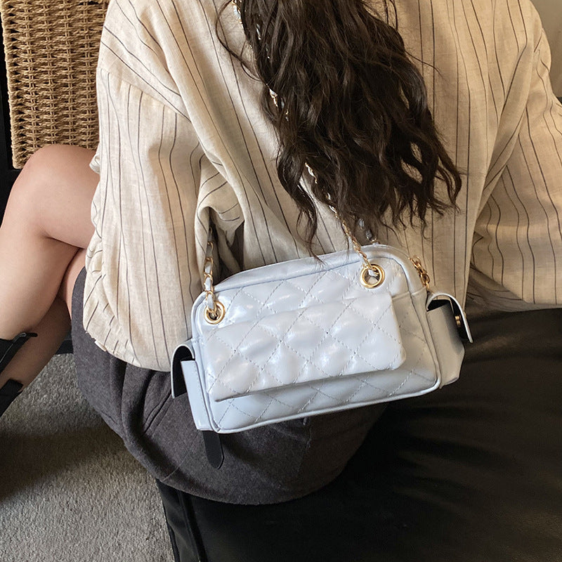 small fragrant style rhombus armpit bag for women 2026 spring new arrivalclassy texture shoulder bag niche style design women's bag