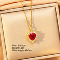 X8314-10 golden love necklace