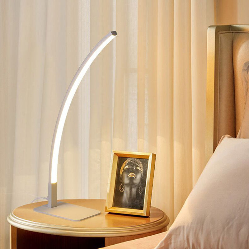 desk lamp - modern minimalist eye-care led study reading light for office, study, bedroom, and bedside