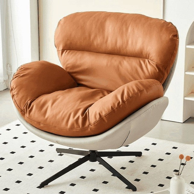 Factory direct single eggshell chair - living room sofa, home lazy chair, designer retro casual swivel sofa chair