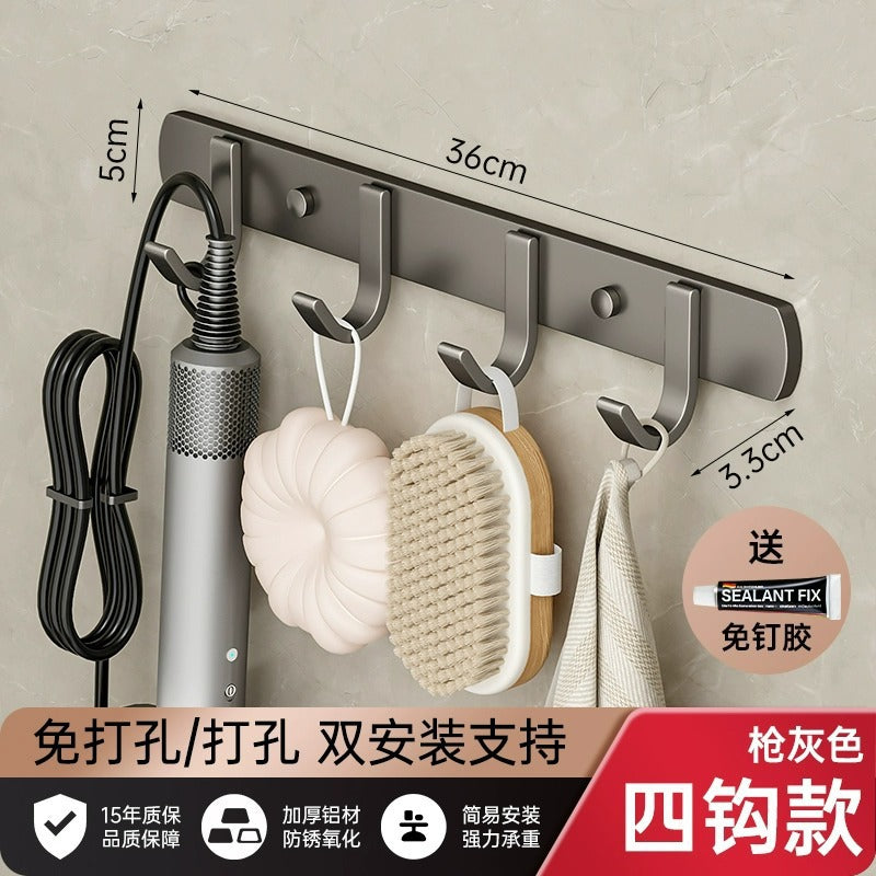 Heavy-duty adhesive hooks - no drilling required! perfect for bathrooms, tissue, towels, clothes, and hats. stick-on hooks for behind doors, wall-mounted, and over-the-door use