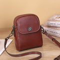 Top grain leather women's bag - 2025 new trendy genuine leather handbag, stylish phone bag, vintage shoulder bag, crossbody bag