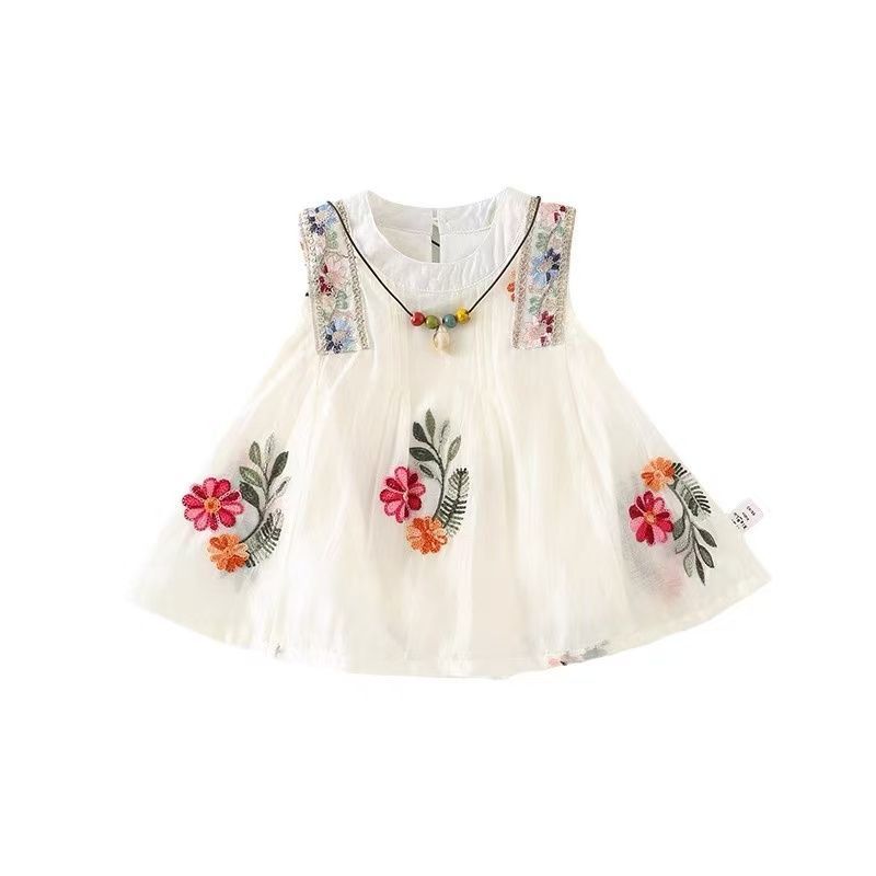 Baby dress summer  new arrival style baby girl vest dress toddler summer skirt outing climbing suit