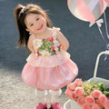 【dropshipping】pink floral sundress - sweet & cute new arrival, stunning first birthday dress, ethereal & gorgeous