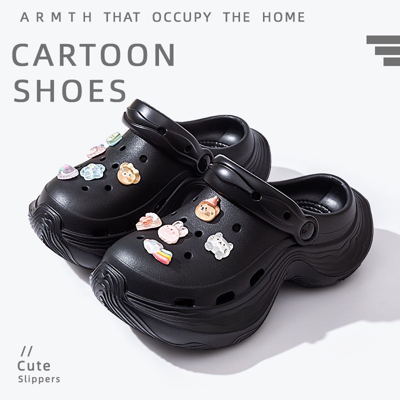 Women's clogs - 2025 summer new fashion, anti-slip, breathable, soft sole, odor-resistant, thick sole, height increasing sandals for outdoor wear