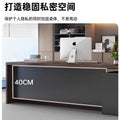 Modern home office desk computer table with chair, thickened desktop study table, office executive writing desk