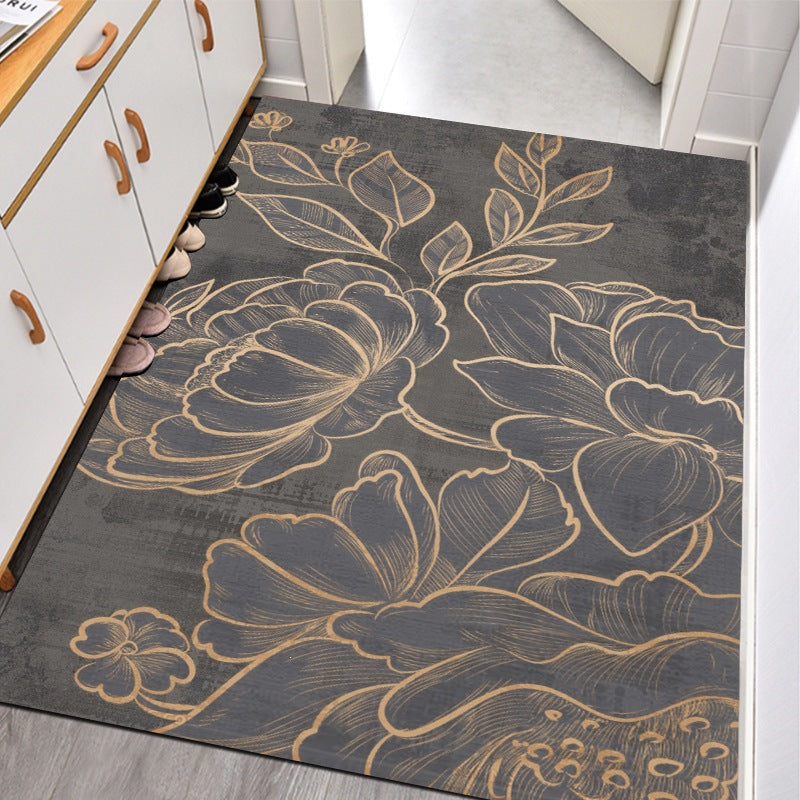 new arrival entrance door mat bathroom absorbent non-slip floor mat diatom mud cuttable carpet entrance door mat