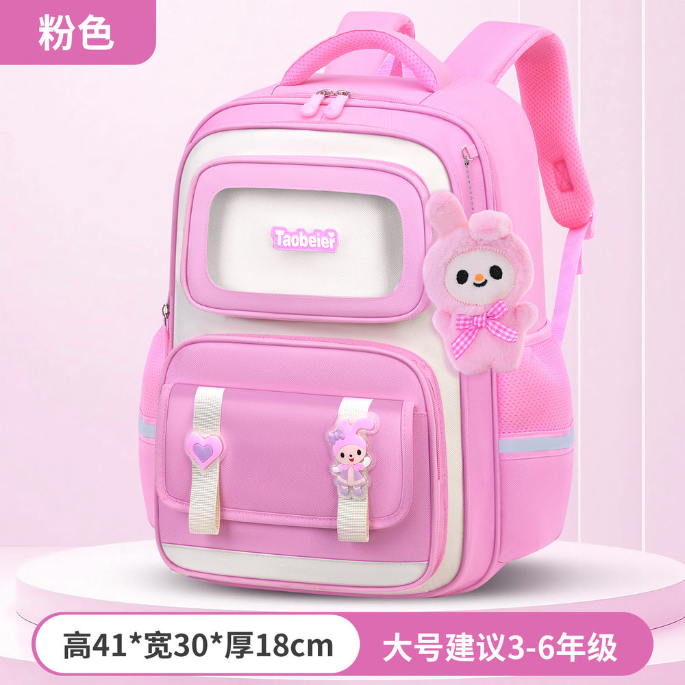 New capybara elementary school backpack - grades 1-6, spine-protecting, weight-reducing backpack for boys and girls, wholesale