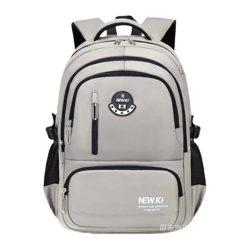 New schoolbag for high school students, children's backpack for primary school students in grades 3-6, large-capacity Oxford cloth business travel bag