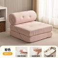 Personalized single sofa small apartment living room tofu block tajine sofa bed foldable dual-purpose cream style lazy casual