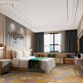 Hotel, guesthouse, b&b room corridor carpet, nylon b1 grade fireproof, full coverage, thickened, soundproof bedroom bedside rug