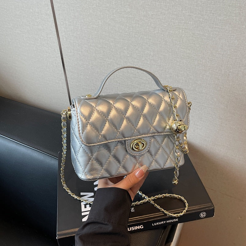 Cross-border foreign style rhombus small bag women's 2025 new fashionable versatile small square bag summer niche shoulder messenger bag