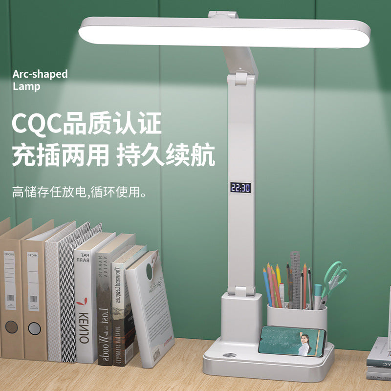 Wholesale led folding desk lamp - student study, eye protection, dorm room, kids' bedside, rechargeable, timer, reading night light