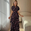 new spring export fashion european and american  elegant printed shawl + dress set