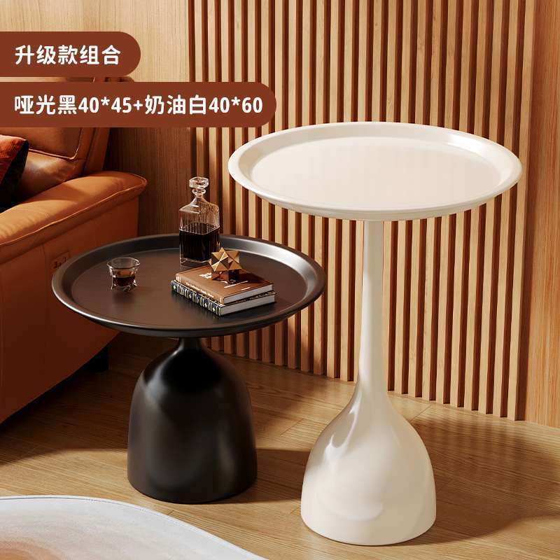 Coffee table living room for home creative sofa side table accessible luxurysense of design iron small apartment round table bedside table replacement