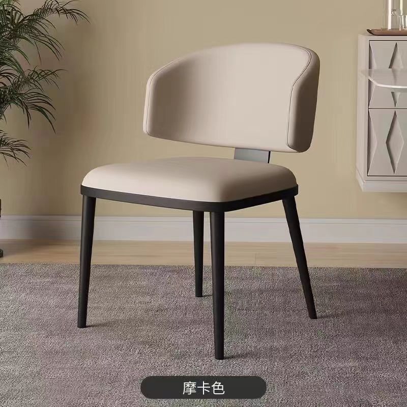 Dining chair cat scratching skin meeting guest area modern simple high-end home dining table and chairs hotel restaurant back chair