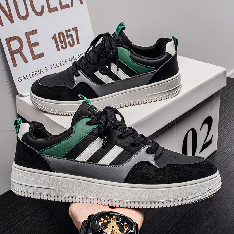 2026 versatile & trendy skate shoes: breathable white sneakers, casual athletic shoes, student sports shoes, trendy men's sneakers