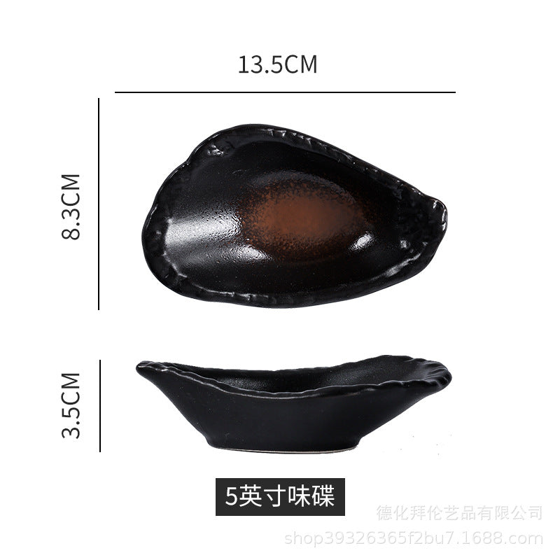 Japanese ceramic retro japanese stylefor home soy sauce dish vinegar pot seasoning dish kitchen supplies side dish dipping dish wholesale