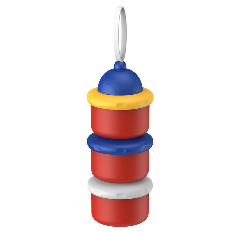 Baby milk powder box, layered milk powder can, convenient to go out, milk powder grid, three-layer removable sub-packing box, sealed box wholesale