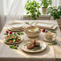 European retro irregular ceramic bowl, plate, and dish set - stylish, high-value tableware for restaurants and home use, rustic farmhouse ceramic dinnerware set