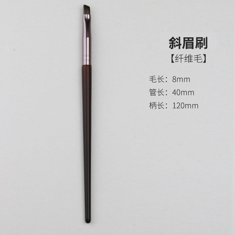 Wooden handle makeup brush set - cangzhou makeup brushes: blush brush, wool brush, powder brush, foundation brush, eyeshadow brush, and other makeup brushes