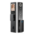 foreign trade graffiti fingerprint lock cnc carved anti-theft door password lock face recognition smart door lock electronic lock