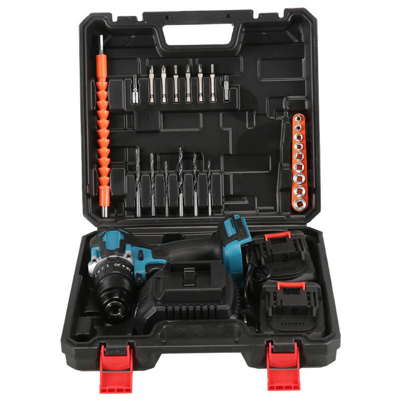 Brushless large torque hand drill high power woodworking installation electric screwdriver handheld high speed cordless impact drill
