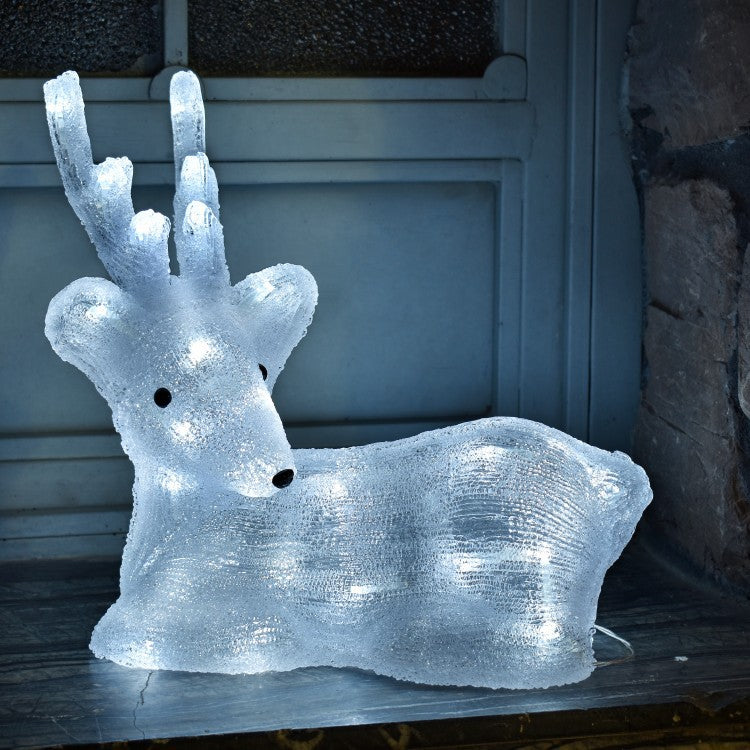 Customized LED deer modeling lights, interior decoration elk snowflake lights, Christmas battery box models, holiday animal lights