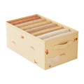 New little red flower divided storage box, underwear organizer, pp board clothes and pants storage solution, clothing storage box