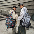 New large capacity backpack - graffiti casual backpack for middle school, high school, and college students - printed colorful school bag