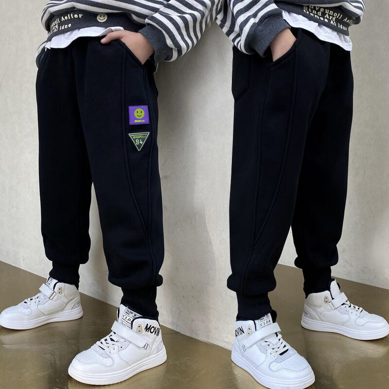 Boys' spring pants -  new spring collection - mid-to-large size kids' spring style - boys' casual sports sweatpants