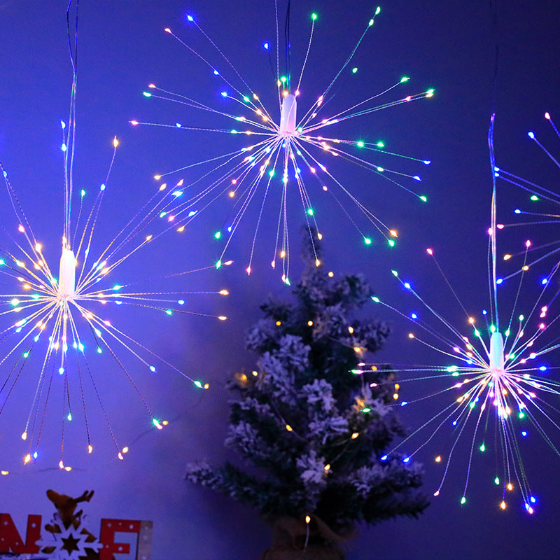 LED fireworks copper wire light curtain light Christmas decoration lights wedding holiday background arrangement Gypsy lighting