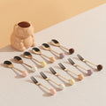 Cream style capybara ceramic fruit fork suit afternoon tea fruit fork spoon restaurant cafe fork spoon wholesale