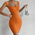 spring/summer new arrivals:  us & european style sexy nightclub mini dress - sleeveless knitted bodycon cami dress