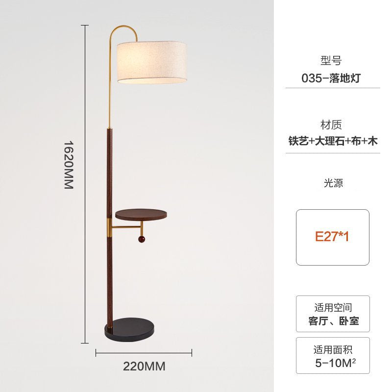 French medieval floor lamp american retro living room sofa side vertical table lamp tea room bedroom study atmosphere lamp