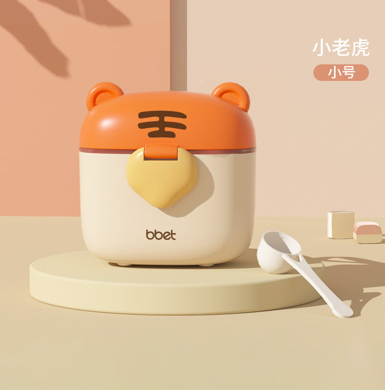 Baby milk powder box Portable out Large capacity baby rice noodle box Milk powder sub-packaging box Sealed storage tank Moisture-proof