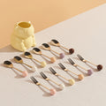 Cream style capybara ceramic fruit fork suit afternoon tea fruit fork spoon restaurant cafe fork spoon wholesale
